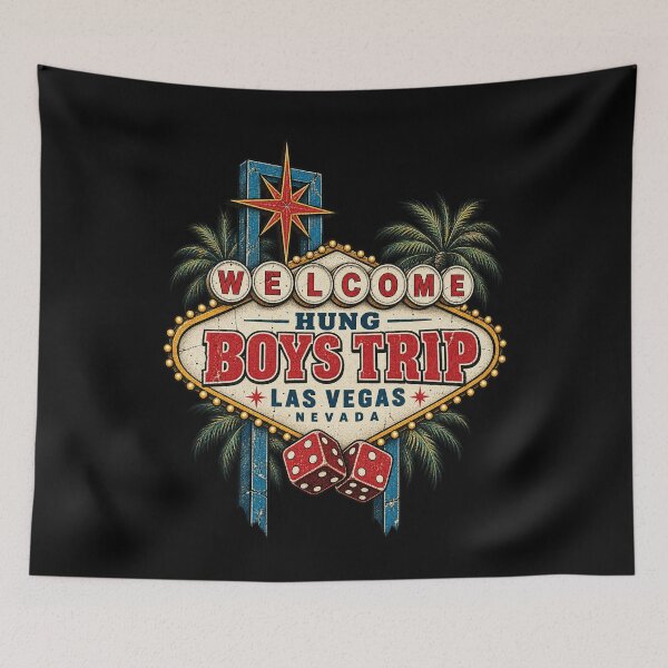 Item preview, Boys Trip Las Vegas Vacation Retro Casino Sign Design designed and sold by Fatherday.