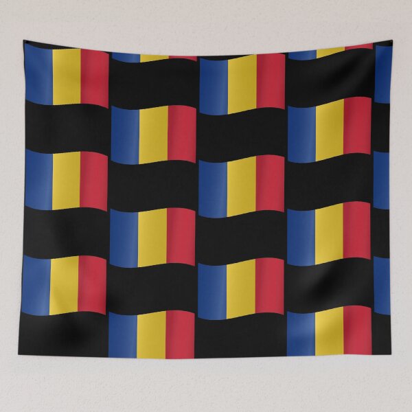 Item preview, Romanian Waving Flag Romania Pride Design designed and sold by YAZ.