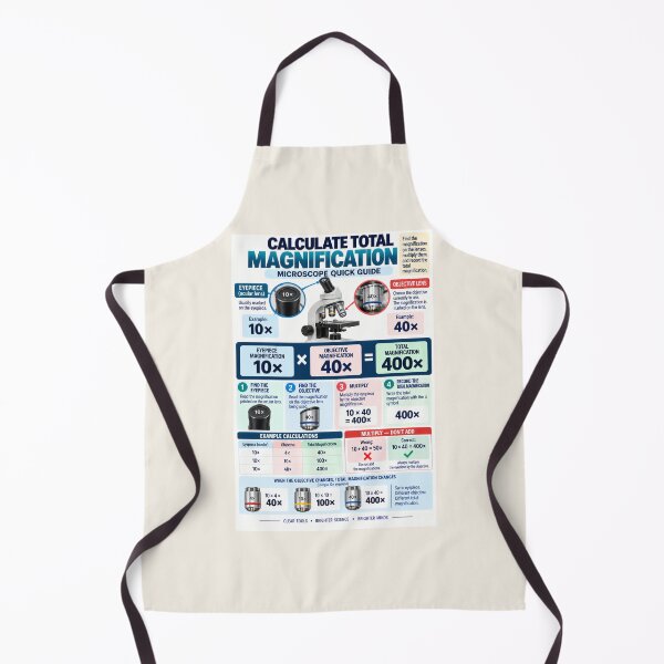 Item preview, Calculate Total Magnification – Microscope Science Classroom Poster designed and sold by astersgraphics.