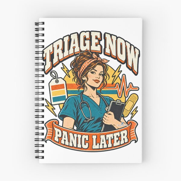 Item preview, Nurse Triage Now Panic Later designed and sold by EvergreenPark - Tee Studio.