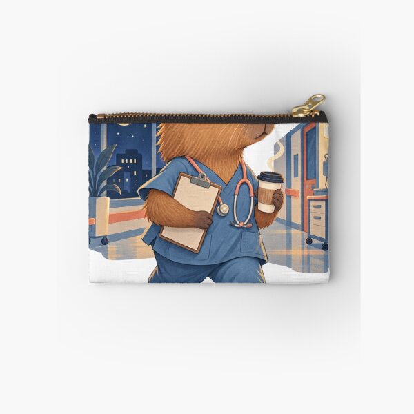 Item preview, Capybara Nurse on the Night Shift designed and sold by SiripornSeaynng.