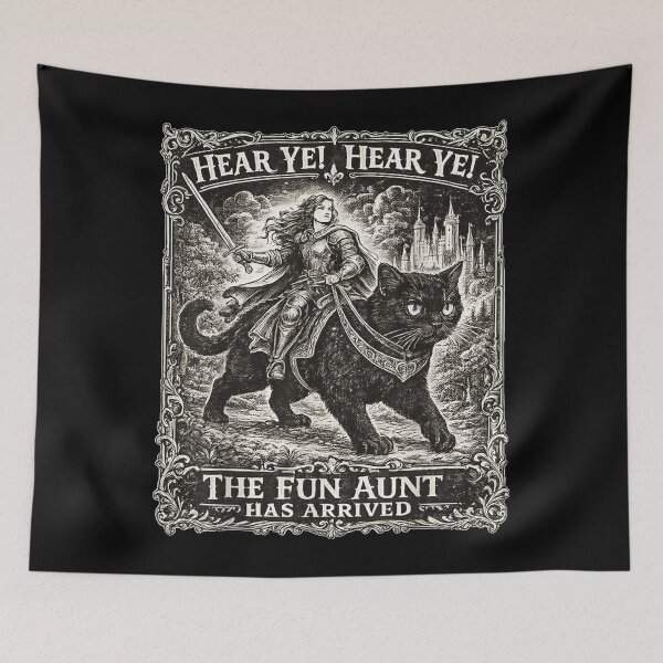 Item preview, Black Cat Hear Ye Fun Aunt Has Arrived designed and sold by PhocoNibict.