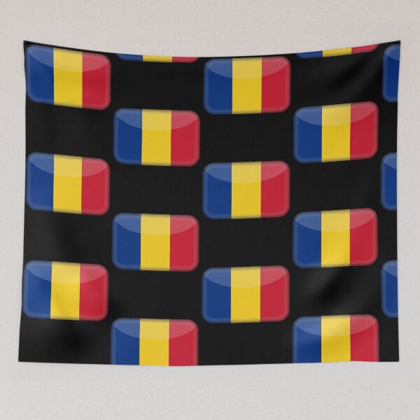 Item preview, Romanian 3D Flag Romania Pride Design designed and sold by YAZ.