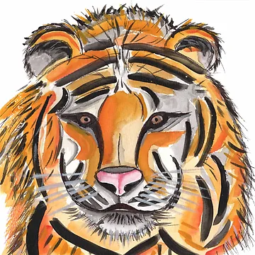 Artwork thumbnail, Tiger by Anke‘s Bazaar