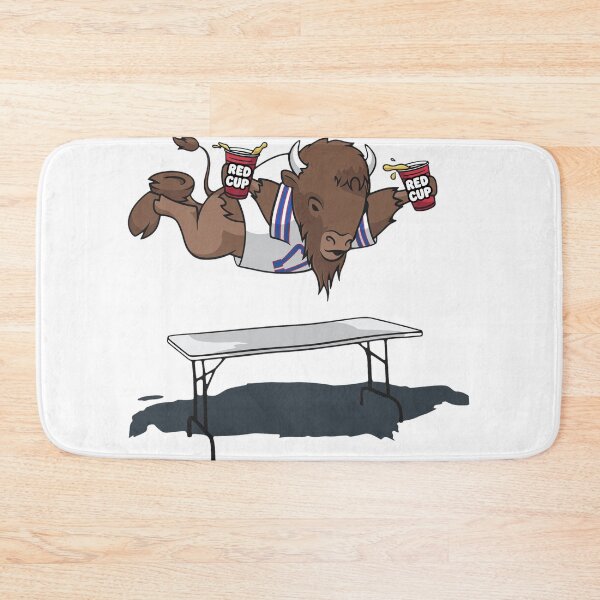 Item preview, Jumping Bison Table Smash Tailgate Mascot designed and sold by SabinUllrichf.