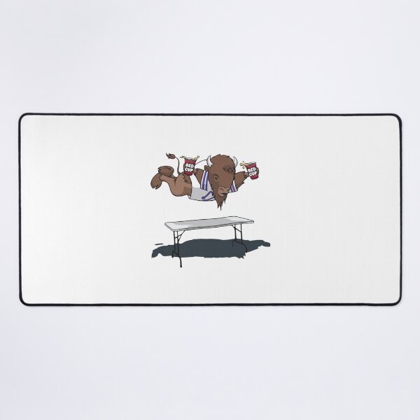 Item preview, Jumping Bison Table Smash Tailgate Mascot designed and sold by SabinUllrichf.
