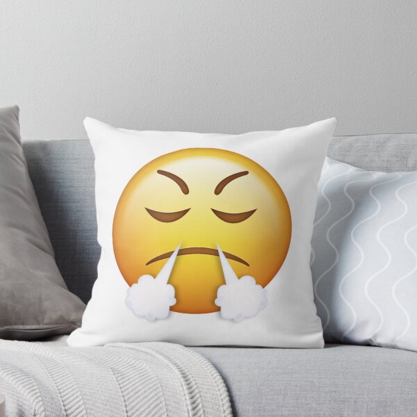 Item preview, Huffing Steam Triumph Angry Face Emoji designed and sold by Tom-Riley.