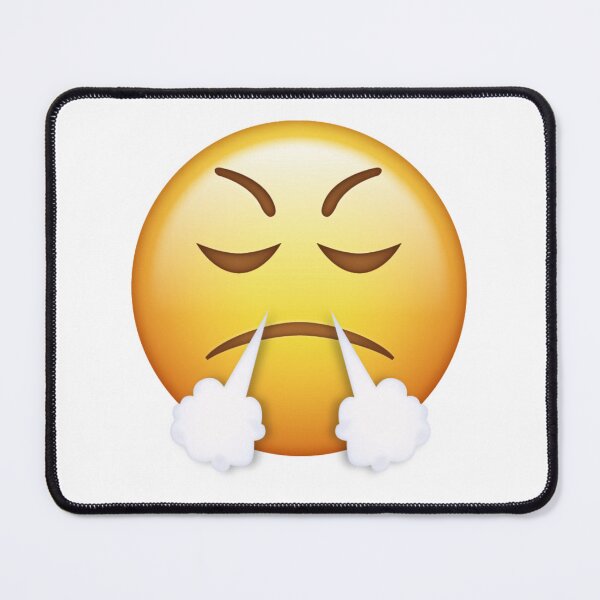 Item preview, Huffing Steam Triumph Angry Face Emoji designed and sold by Tom-Riley.