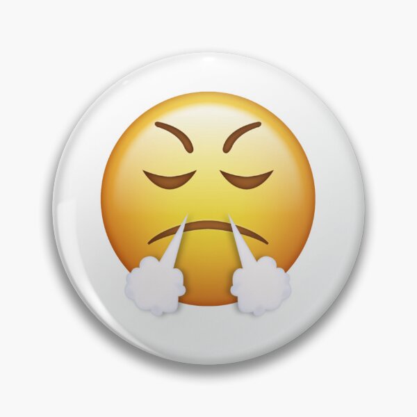 Item preview, Huffing Steam Triumph Angry Face Emoji designed and sold by Tom-Riley.