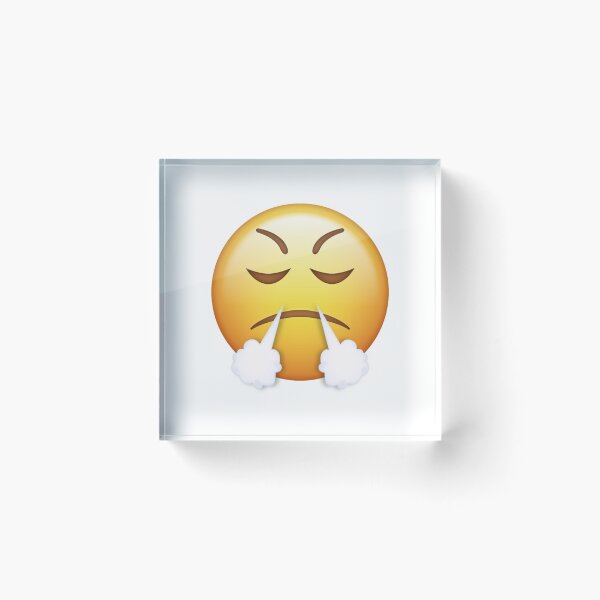 Item preview, Huffing Steam Triumph Angry Face Emoji designed and sold by Tom-Riley.