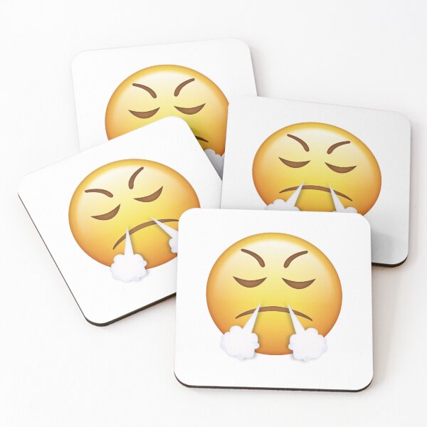 Item preview, Huffing Steam Triumph Angry Face Emoji designed and sold by Tom-Riley.