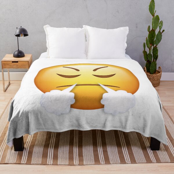 Item preview, Huffing Steam Triumph Angry Face Emoji designed and sold by Tom-Riley.