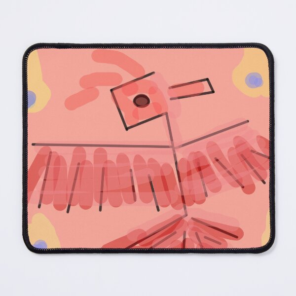 Item preview, Pink Bird Abstract Digital Drawing designed and sold by elisazamla.