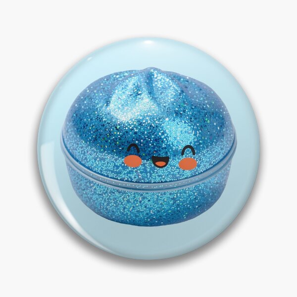 Item preview, Blue Glitter Squishy Dumpling in Bamboo Steamer – Sparkly Kawaii designed and sold by EmeraldeaArt.