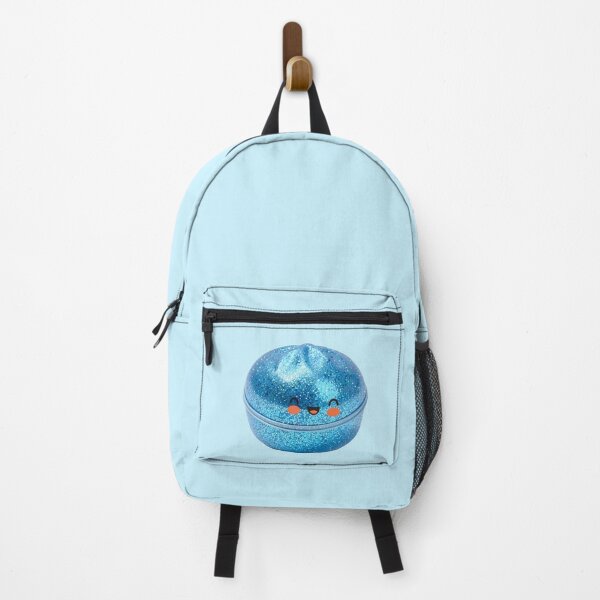 Item preview, Blue Glitter Squishy Dumpling in Bamboo Steamer – Sparkly Kawaii designed and sold by EmeraldeaArt.