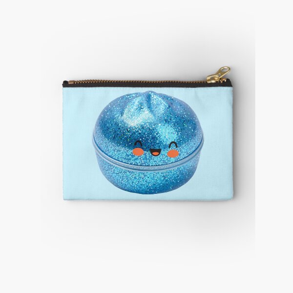 Item preview, Blue Glitter Squishy Dumpling in Bamboo Steamer – Sparkly Kawaii designed and sold by EmeraldeaArt.