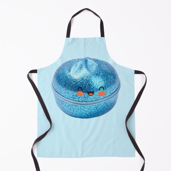 Item preview, Blue Glitter Squishy Dumpling in Bamboo Steamer – Sparkly Kawaii designed and sold by EmeraldeaArt.