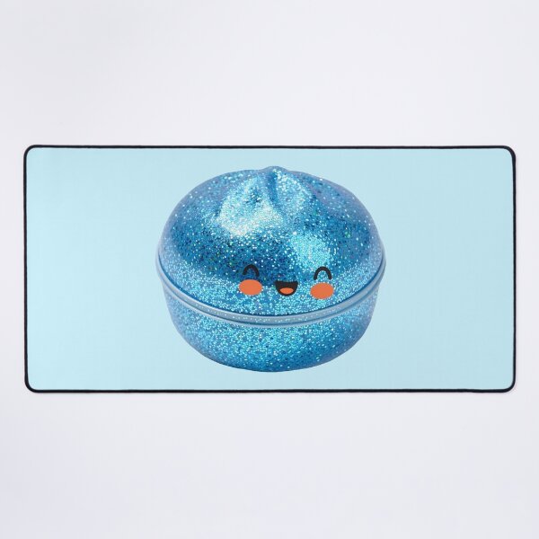 Item preview, Blue Glitter Squishy Dumpling in Bamboo Steamer – Sparkly Kawaii designed and sold by EmeraldeaArt.