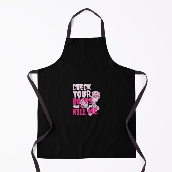 Item preview, Check Your Boobs Funny Breast Cancer Awareness Skull designed and sold by TRTrendyHouse.