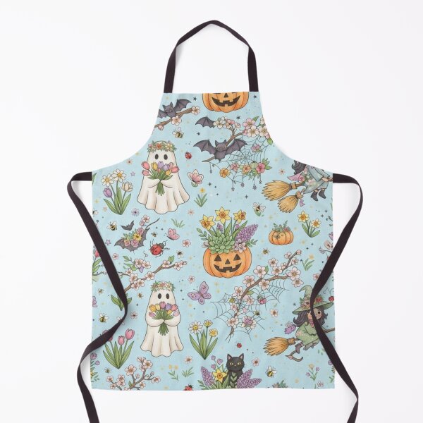 Item preview, Pastel Spooky Spring Halloween Kawaii Floral Pattern designed and sold by ZyVoAli.