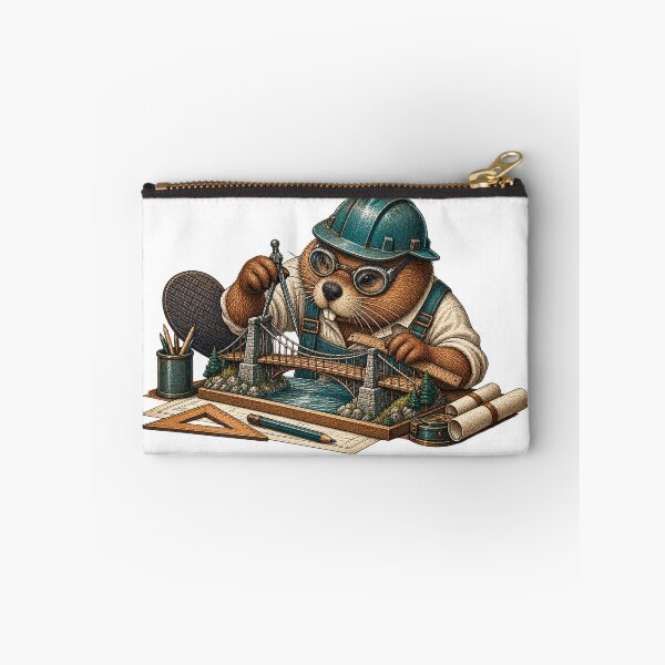 Item preview, Beaver Engineer Building a Model Bridge designed and sold by SiripornSeaynng.