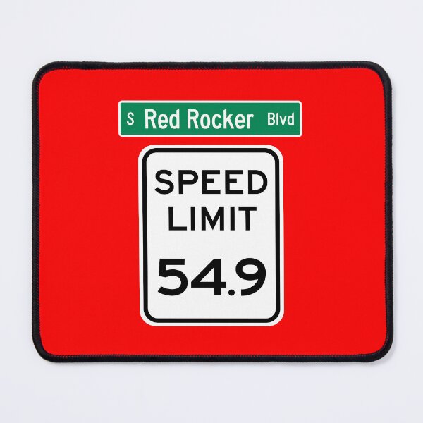 Item preview, Speed Limit 54.9 MPH on Red Rocker Blvd designed and sold by Karate Octopus.