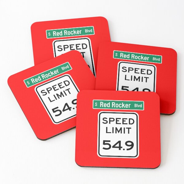 Item preview, Speed Limit 54.9 MPH on Red Rocker Blvd designed and sold by Karate Octopus.