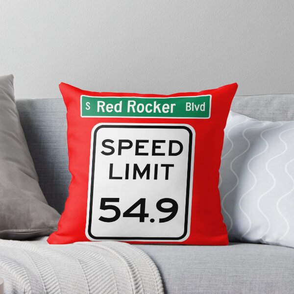 Item preview, Speed Limit 54.9 MPH on Red Rocker Blvd designed and sold by Karate Octopus.