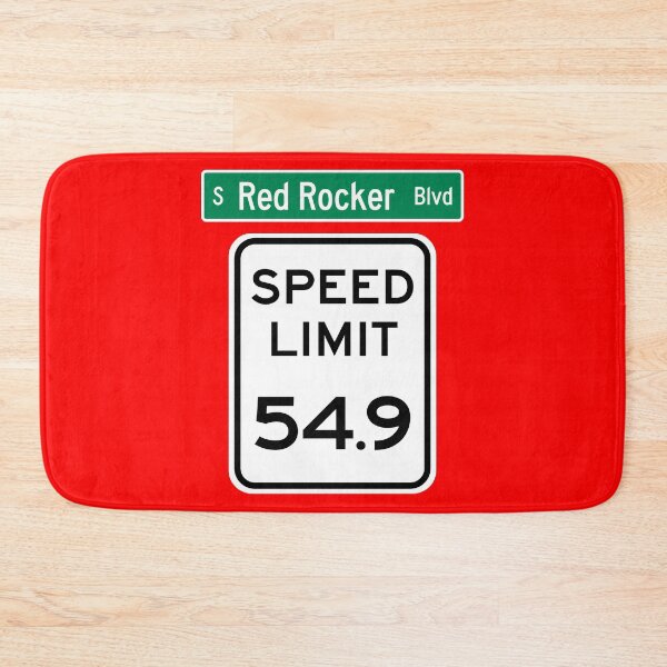 Item preview, Speed Limit 54.9 MPH on Red Rocker Blvd designed and sold by Karate Octopus.