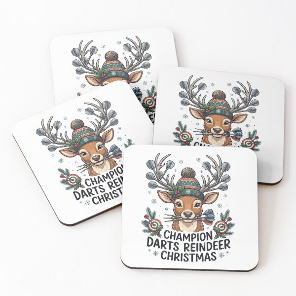 Item preview, Ugly Christmas Sweater Darts Reindeer Shirt | Champion Darts & Deer Tee designed and sold by designwiss.