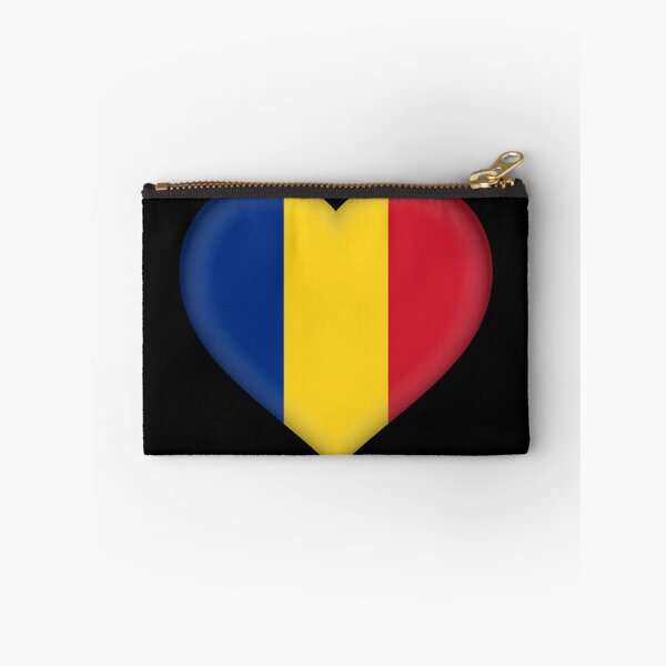Item preview, Romanian 3D Flag Heart Romania Love Design designed and sold by YAZ.