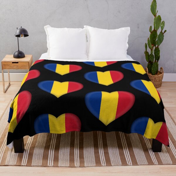 Item preview, Romanian 3D Flag Heart Romania Love Design designed and sold by YAZ.