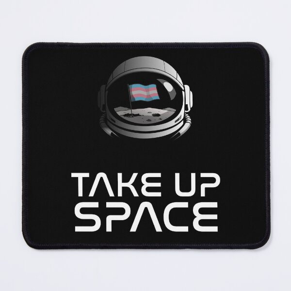 Item preview, Take Up Space - Transgender Flag Space Poster designed and sold by Wokey Dokey.