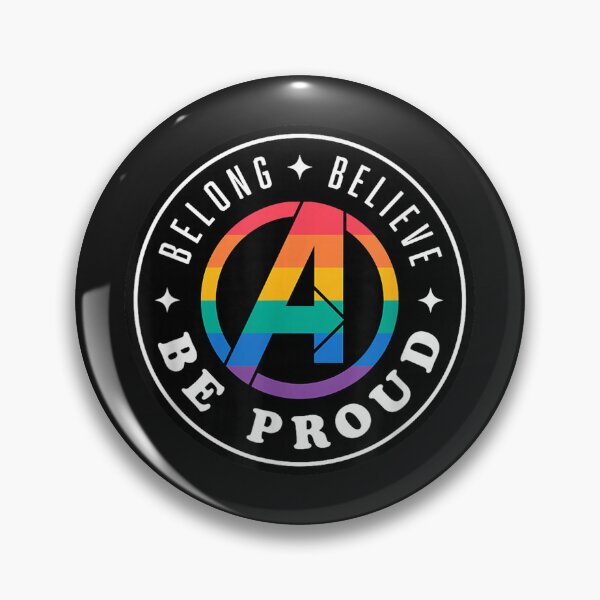 Item preview, MarveIzz Pride Rainbow 4vengersz Logo Belong Believe Be Proud designed and sold by susannunlilly.
