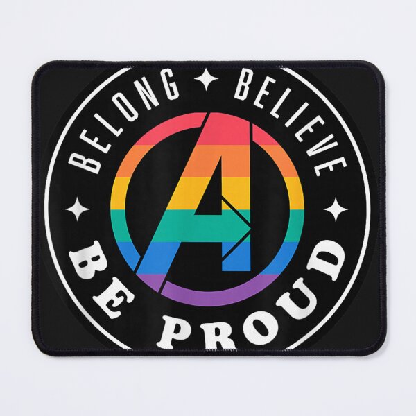 Item preview, MarveIzz Pride Rainbow 4vengersz Logo Belong Believe Be Proud designed and sold by susannunlilly.