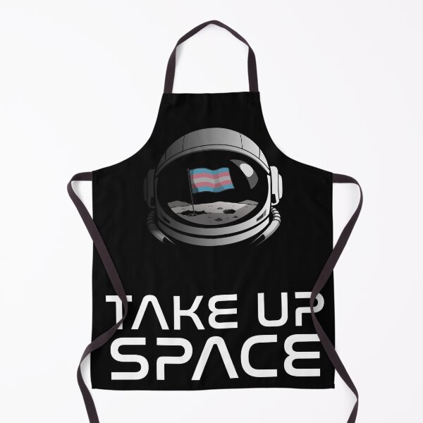 Item preview, Take Up Space - Transgender Flag Space Poster designed and sold by Wokey Dokey.