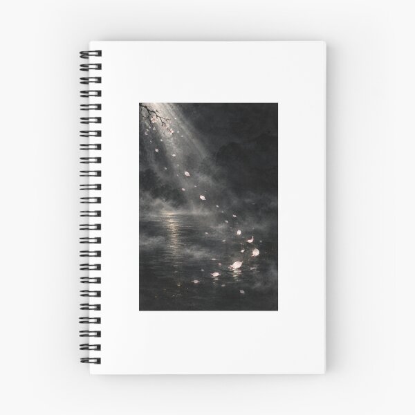 Item preview, Petals Drifting Through Moonlight – Japanese Sakura Night Art designed and sold by yuryu14yutaka.