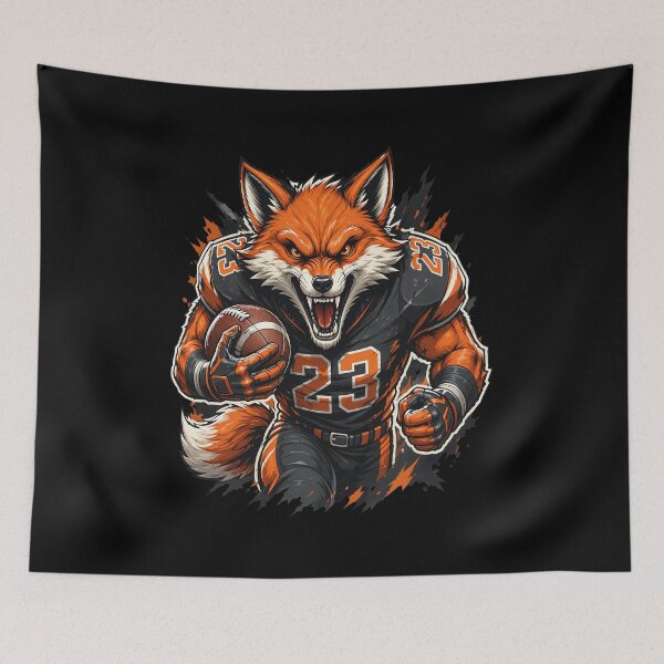 Item preview, Angry Fox Football Player Number 23 Mascot designed and sold by SabinUllrichf.