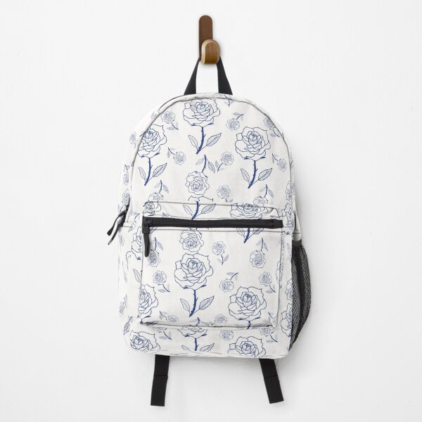 Item preview, Flora pattern blue rose designed and sold by LifeTU.