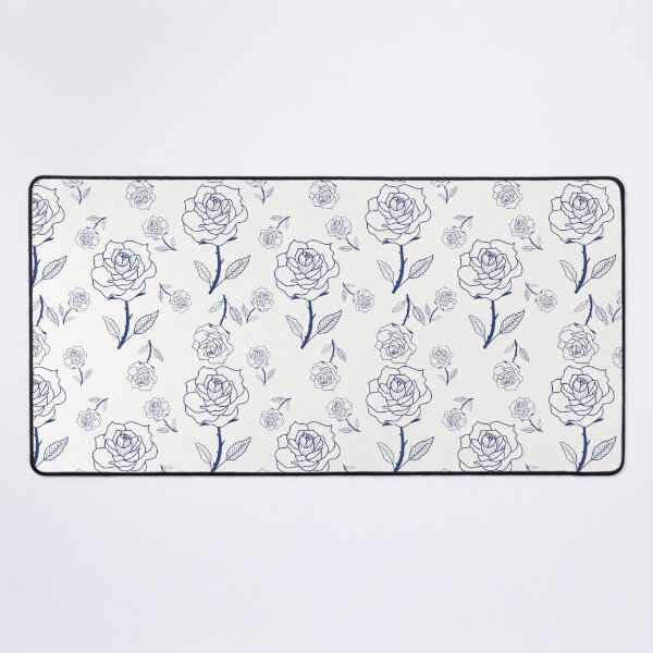 Item preview, Flora pattern blue rose designed and sold by LifeTU.