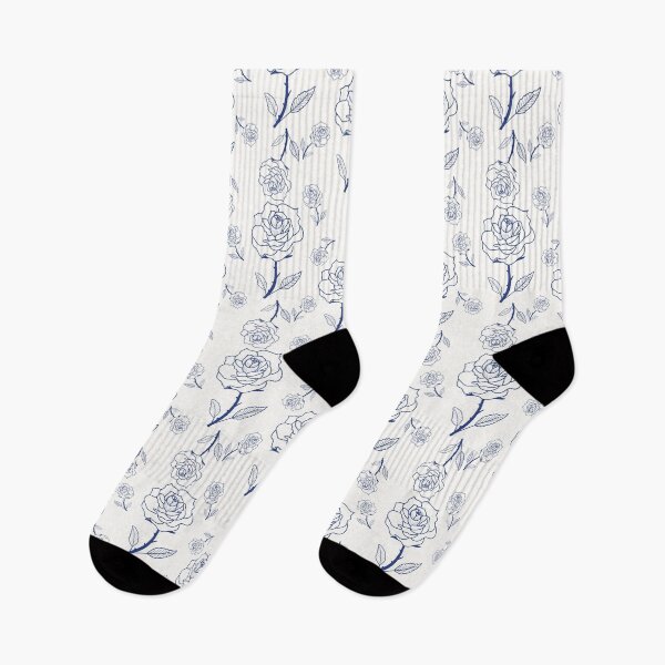 Item preview, Flora pattern blue rose designed and sold by LifeTU.
