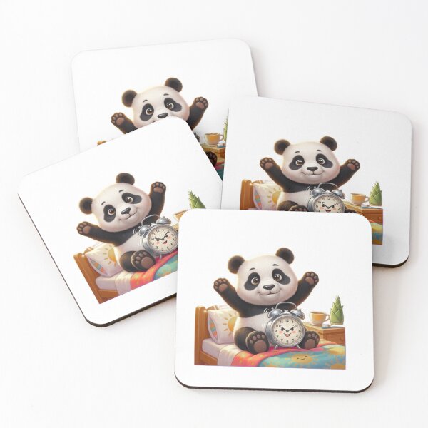 Item preview, Cute Panda Morning Alarm Clock Cartoon Art designed and sold by EnginerdStudio.