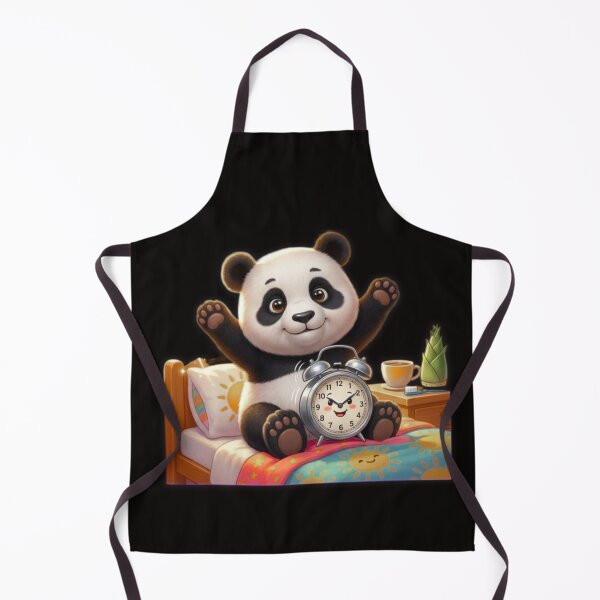 Item preview, Cute Panda Morning Alarm Clock Cartoon Art designed and sold by EnginerdStudio.