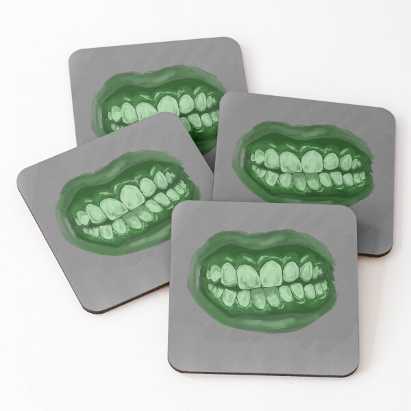 Item preview, Green Smile Mouth Digital Illustration  designed and sold by Krisscreates.