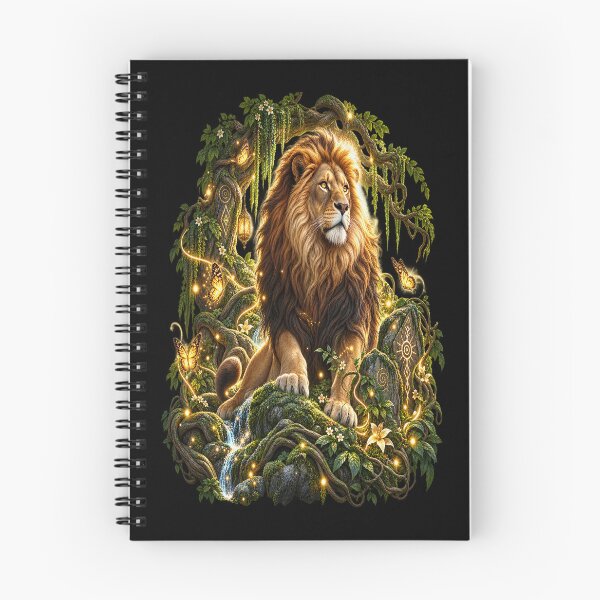 Item preview, Enchanted Lion – Majestic Forest Fantasy designed and sold by TroviTutto.