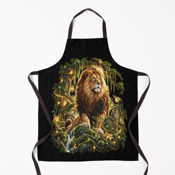 Item preview, Enchanted Lion – Majestic Forest Fantasy designed and sold by TroviTutto.