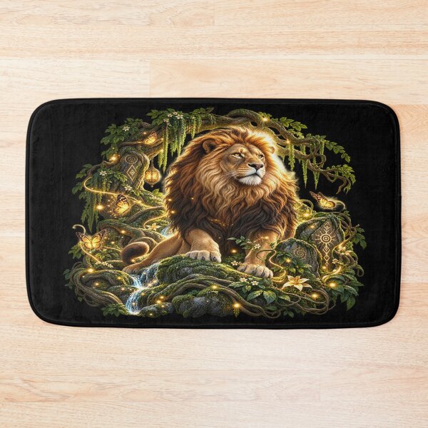 Item preview, Enchanted Lion – Majestic Forest Fantasy designed and sold by TroviTutto.