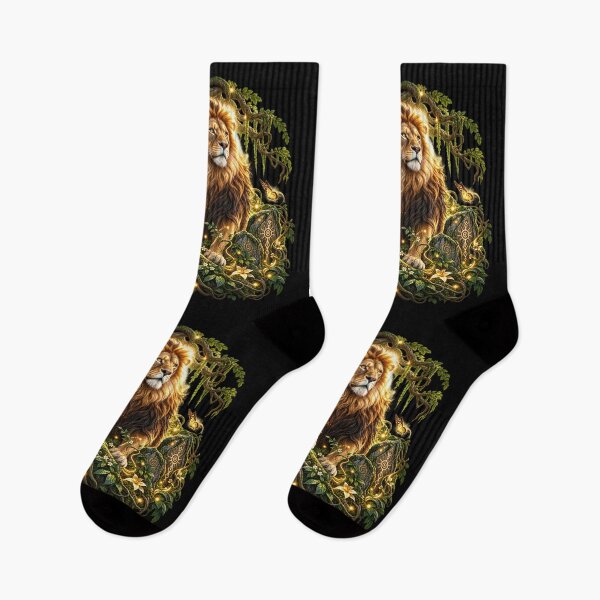Item preview, Enchanted Lion – Majestic Forest Fantasy designed and sold by TroviTutto.