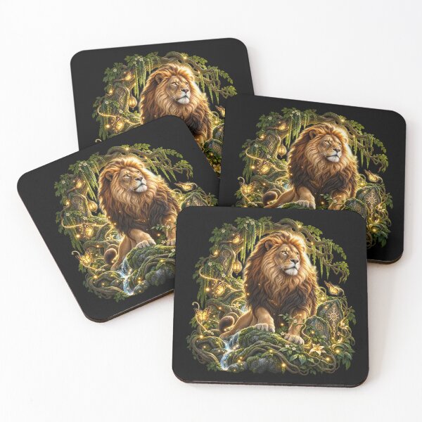 Item preview, Enchanted Lion – Majestic Forest Fantasy designed and sold by TroviTutto.