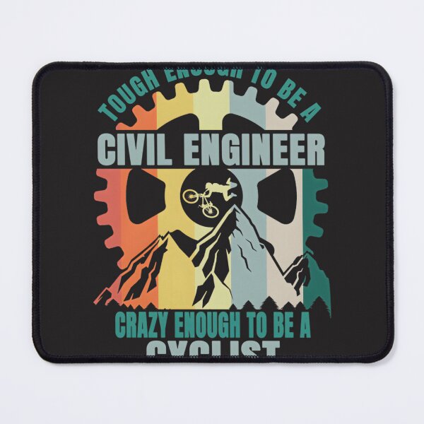 Item preview, Civil Engineer and Cyclist Graphic Design for Engineering and Cycling Enthusiasts designed and sold by YUKAdesign.